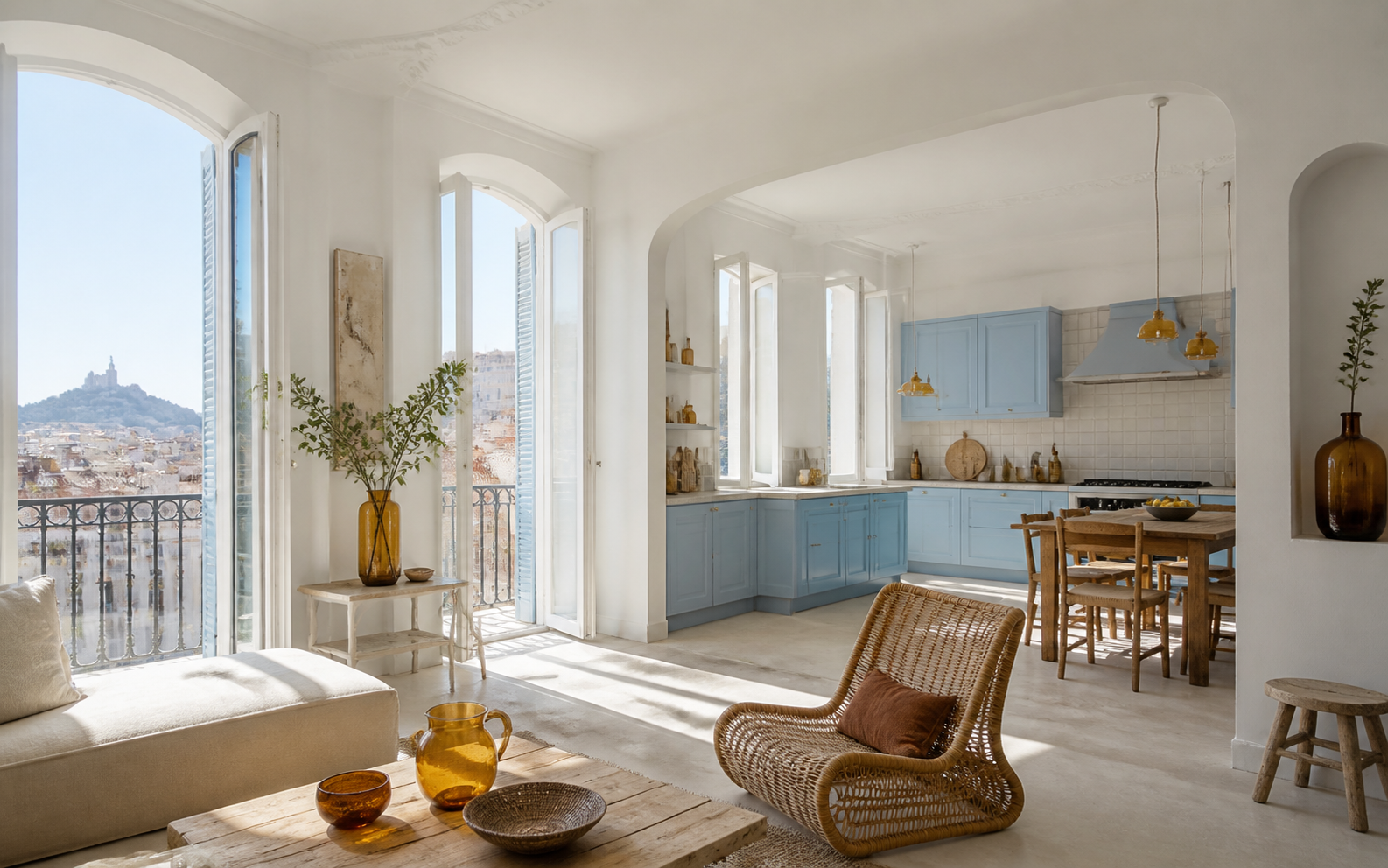 Appartement marseillais très lumineux